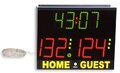 electronic scoreboard with timer for multisport repeater-use of a second scoreboards as repeater